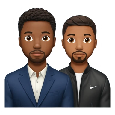 Chadwick boseman and Michael b Jordan together sticker