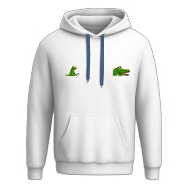 Lacoste tênis friends with white lacoste hoodie sticker