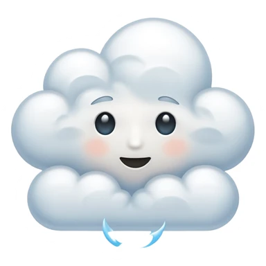 faceless cloud sticker