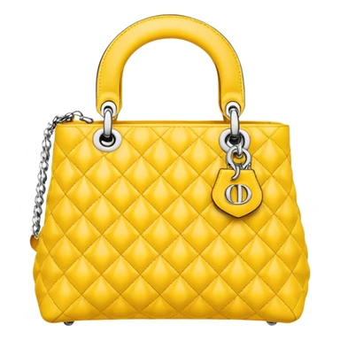 dior yellow bag sticker