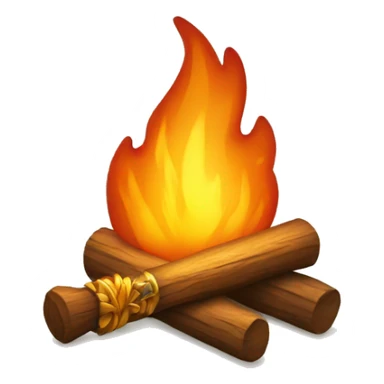  bonfire with a sword coming out of the flames sticker