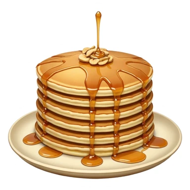 pancakes with caramel and nuts sticker