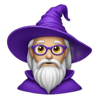purple wizard sticker