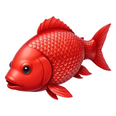 Red carp sticker