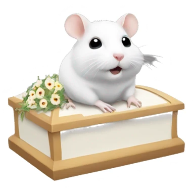 hamster funeral sticker