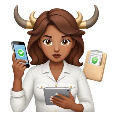 multitasking taurus mama sticker