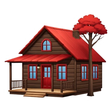 Texas silhouette with a friendly minimal red roof house sticker