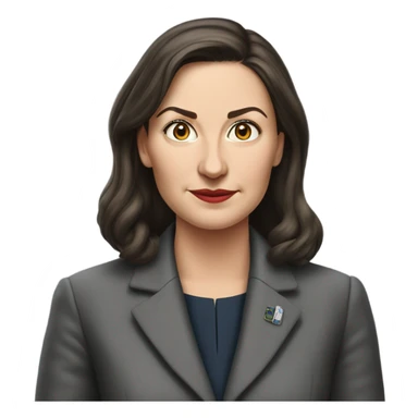 hyper realistic Annalena Berbok Minister of Foreign Affairs sticker