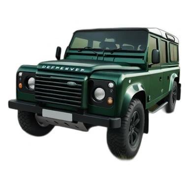 dark-green-land-rover-defender-110 sticker