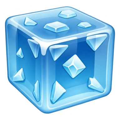blue ice cube  sticker