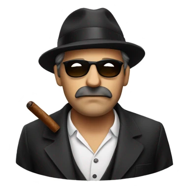 Italiano Mafiozi with cigar sticker