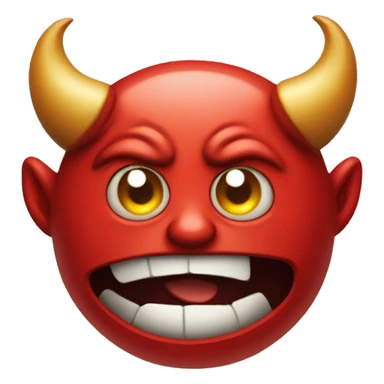 The world revolving around a devil sticker