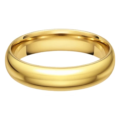 Gold wedding band sticker