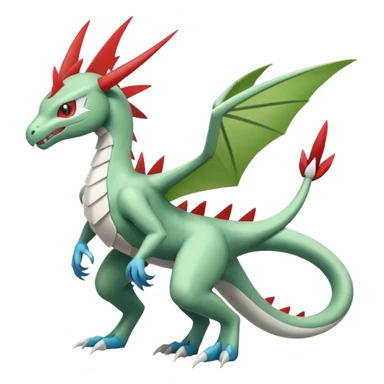 Scyther-Flygon-Salamence-Silvally-Kyurem-fusion, full body sticker