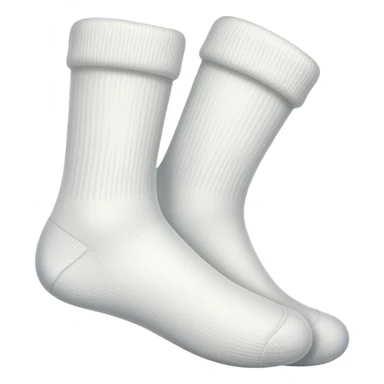 smelly white sock on feet, sole view and shape sticker