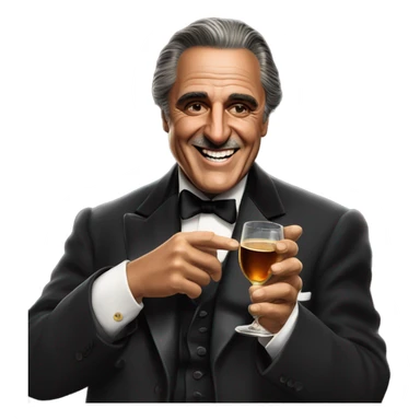 The godfather  says happy birthday Uncle Brucie sticker