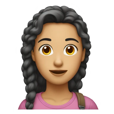 generame un emogi de una chica haciendo un alto sticker