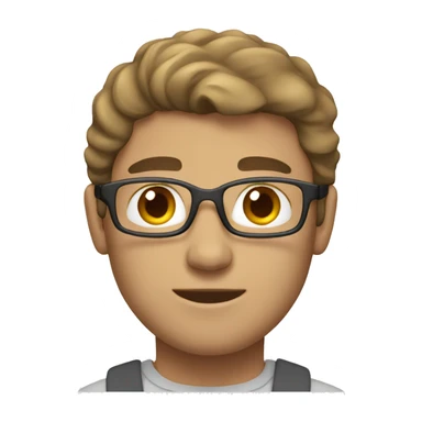 white brown haired man working on macbook sticker