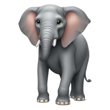 elephant with a boxershort sticker