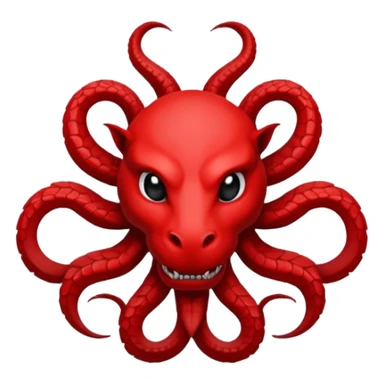 Can you generate me a emoji flag of the fictional world war two team hydra from Captain America? Can you make it the exact logo from the movie? TAKE AN EXACT COPY FROM THE MOVIE sticker