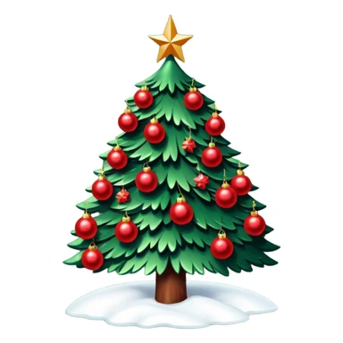 Sapin de Noël avec de la neige  sticker