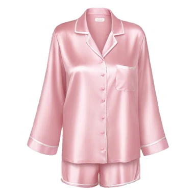 Light pink silk pyjamas set sticker