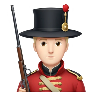 British soldier 19 century opium war sticker