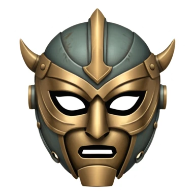 Warrior Battle Mask sticker