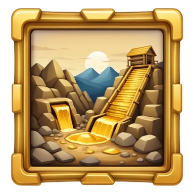 gold mine sticker