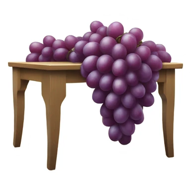 grapes under table  sticker