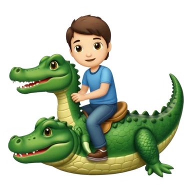 Have a boy riding alligator sticker