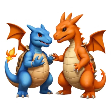 give me different pokeman helpging each other sticker