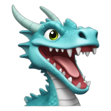 Dragon ci  pleur sticker