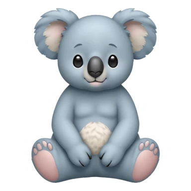 Blue koala bear sticker