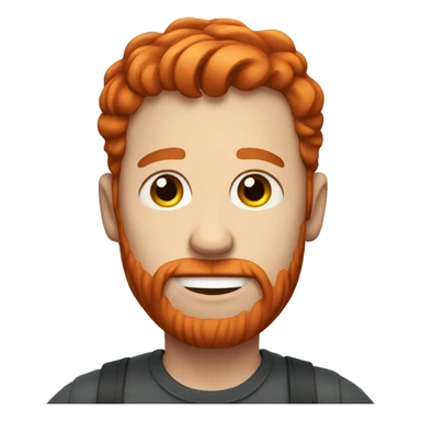 A man with red hair that is pregnant  sticker