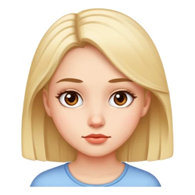 Girl side eye sticker