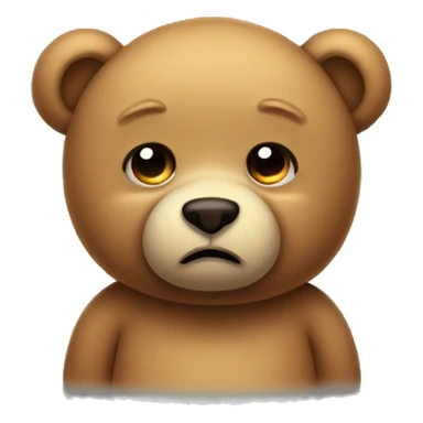 Sad Teddybear sticker