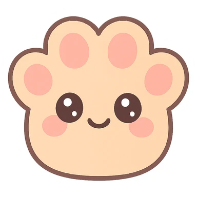 paw emoji, adorable and expressive sticker