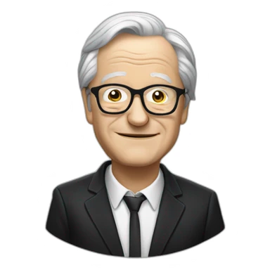 jean marie lepen en noir sticker