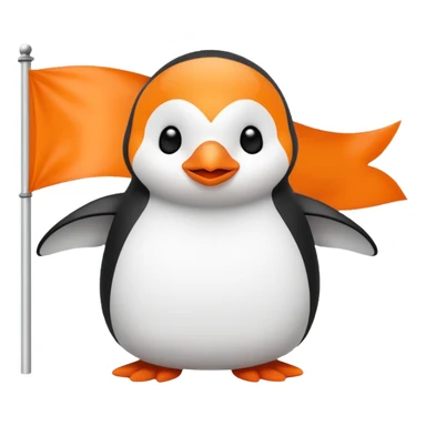 Colorful banner that says 'Bind is Life!!!', in bright orange, and on top of the banner a winking little white happy penguin sticker