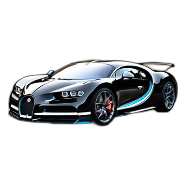 Buggati chiron super sport 300+ sticker