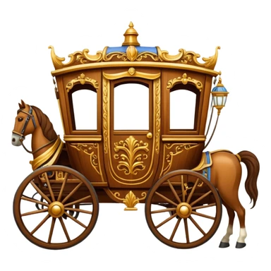 huge-horse-drawn-fancy-french-stagecoach-caravan sticker