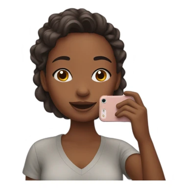 girl taking a selfie sticker