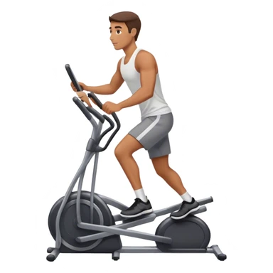 guy using elliptical sticker