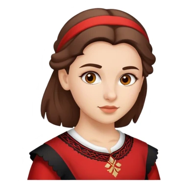 Albanian girl sticker