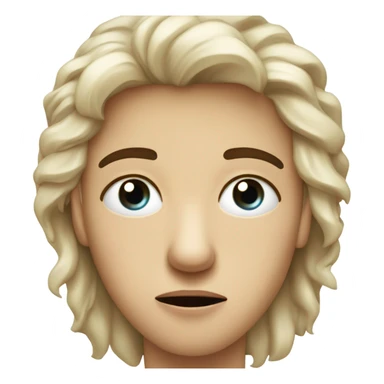 carita con ojos de dolaer sticker