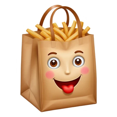 wendy’s fast food bag sticker