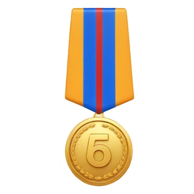 6th place medal sticker