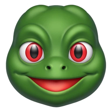 pepe the frog with heart eyes sticker