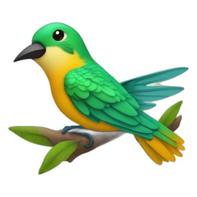 Quiero un emoji de colibrí durmiendo  sticker